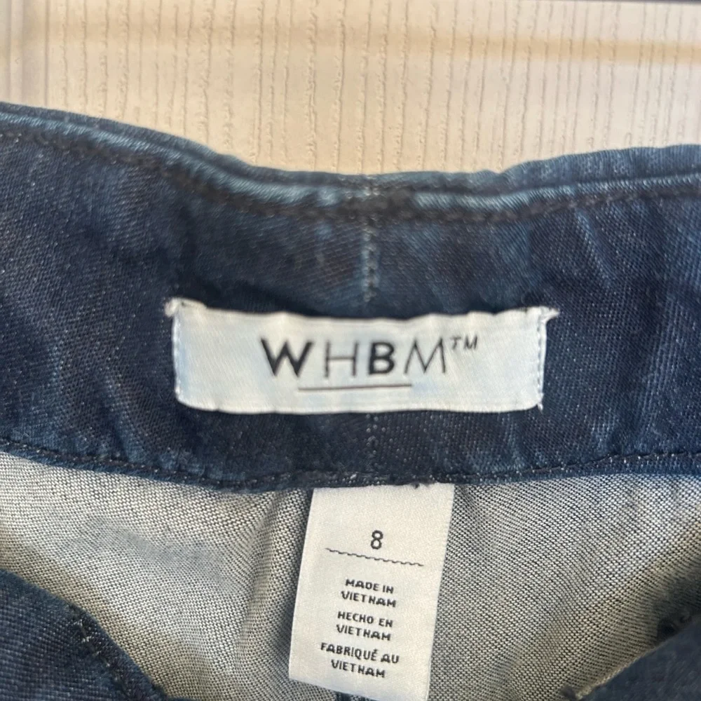 White House Black Market Wide Leg Dark Wash Jeans - Picture 2 of 4